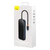 Hub 5in1 Baseus AcmeJoy series USB-C to 2xUSB 3.0 + USB 2.0 + USB-C PD + RJ45 (dark grey) - Hubs<<<IT