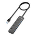 HUB 5in1 MOKiN USB-A3.0 to 4xUSB-A + 1xUSB-C DC (black) - Hubs<<<IT Accessories<<<InnproXML