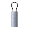 Hub 6in1 Baseus Metal Gleam 2 Series USB-C to 2xUSB 3.0 +USB-C + HDMI + USB-C PD + Ethernet RJ45 - Hubs<<<IT