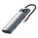 Hub 7in1 Baseus Gleam USB-C to 1x HDMI4K 60Hz + 3x USB3.0 + 1x PD + 1x SD/TF (grey) - Hubs<<<IT