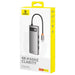 Hub 7in1 Baseus Gleam USB-C to 1x HDMI4K 60Hz + 3x USB3.0 + 1x PD + 1x SD/TF (grey) - Hubs<<<IT