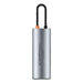 Hub 7in1 Baseus Gleam USB-C to 1x HDMI4K 60Hz + 3x USB3.0 + 1x PD + 1x SD/TF (grey) - Hubs<<<IT