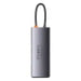 Hub 7in1 Baseus Metal Gleam Series USB-C to 3x USB 3.0 + 2x HDMI + USB-C PD + Ethernet RJ45 - Hubs<<<IT