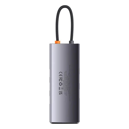 Hub 7in1 Baseus Metal Gleam Series USB-C to 3x USB 3.0 + HDMI + USB-C PD + VGA + Ethernet RJ45 - Hubs<<<IT