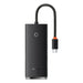 HUB Adapter 4-Port USB-C Baseus OS-Lite 25cm (Black) - Hubs<<<IT Accessories<<<InnproXML