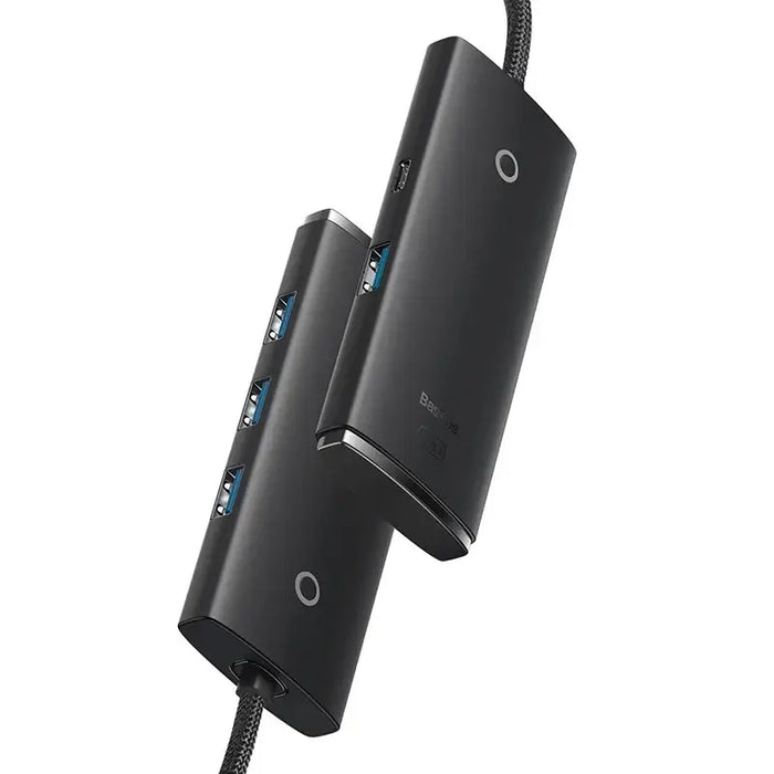HUB Adapter 4-Port USB-C Baseus OS-Lite 25cm (Black) - Hubs<<<IT Accessories<<<InnproXML