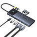 HUB Baseus Metal Gleam Series II 7in1 USB-C - USB-C PD100W / 2x USB-A / 2x HDMI 4K / USB-A 3.0 / USB-C 3.0 - USB