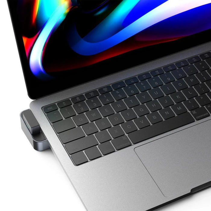 Hub Joyroom S-H121 USB-C stand - USB-A 3.0 / RJ45 / HDMI / USB-C / Thunderbolt for MacBook Pro - gray - USB