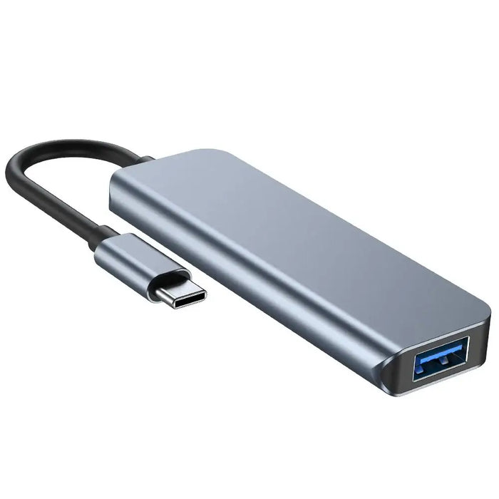 HUB Tech-Protect V1 4in1 USB-C - 3x USB-A 2.0 / USB-A 3.0 - gray - USB hubs<<<HurtelXML