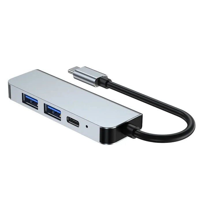 HUB Tech-Protect V2 4in1 USB-C - USB-A 3.0 / USB-A 2.0 / USB-C / HDMI - gray - USB hubs<<<HurtelXML