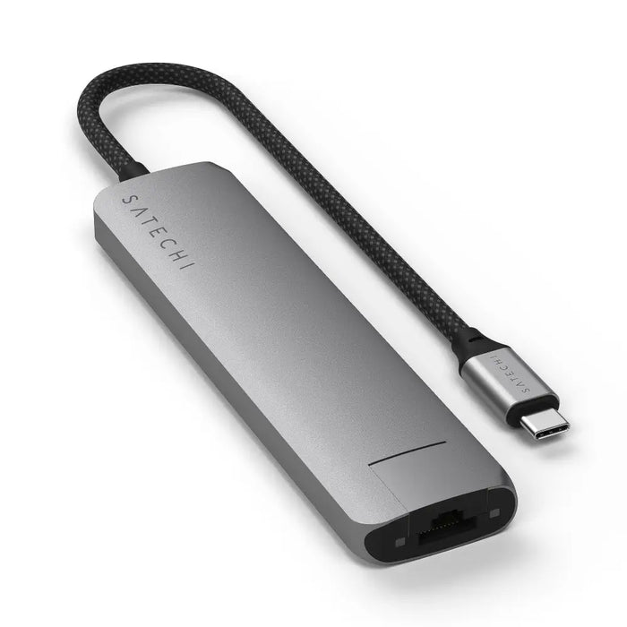 HUB USB Satechi 7-in-1 USB-C Slim Multiport Adapter ST-P7SM - WiFi рутери<<<Лаптопи компютри и периферия<<<ZoraSite