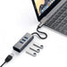 HUB USB Satechi Aluminum Type-C Hub (3x USB 3.0 Ethernet) - WiFi рутери<<<Лаптопи компютри и периферия<<<ZoraSite