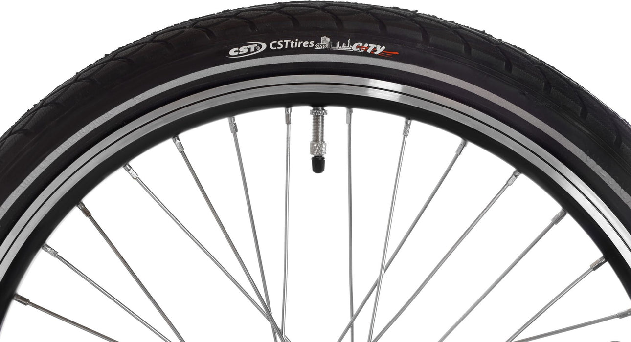 Snapp City-E folding electric bicycle, blue