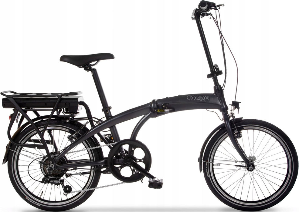 Snapp City-E Graphite folding electric bicycle