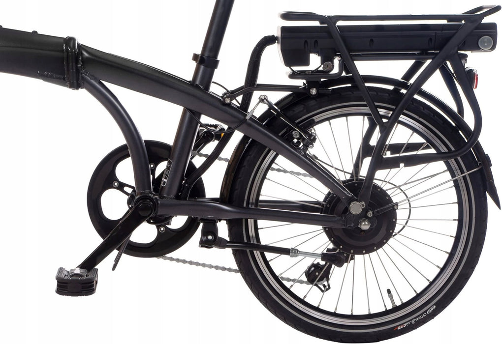 Snapp City-E Graphite folding electric bicycle