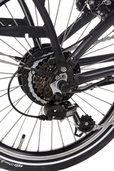 Snapp City-E Graphite folding electric bicycle