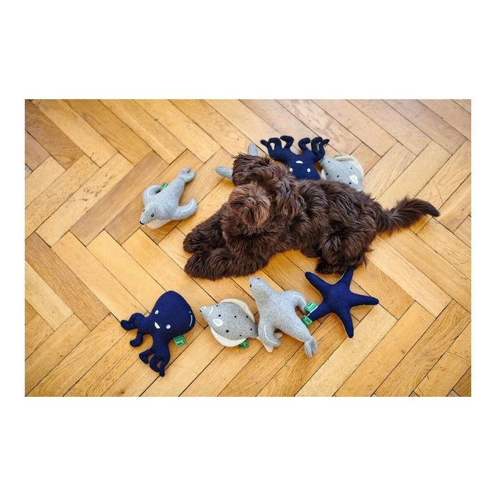 Soft toy for dogs Hunter Skagen Grey Dark blue Polyester Star
