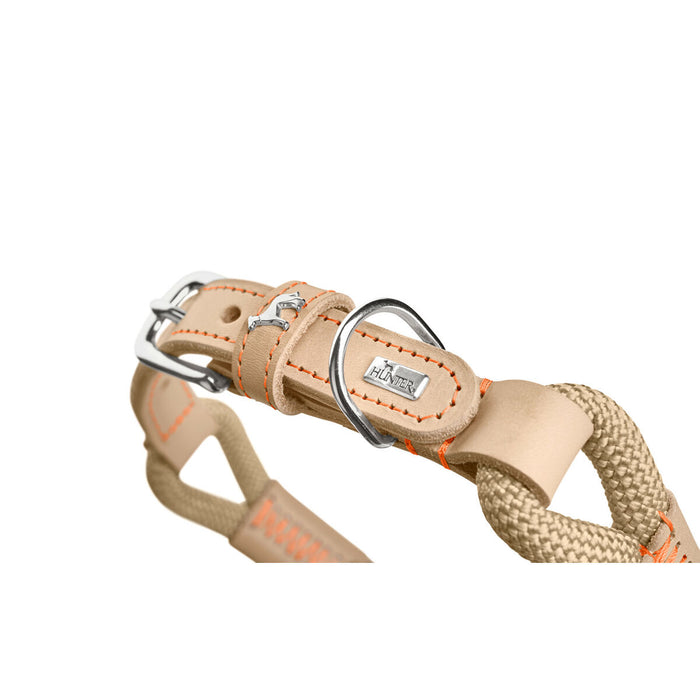 Dog collar Hunter Malia Beige M/L 45-54 cm