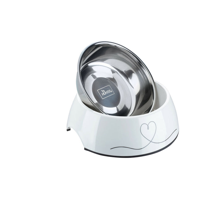 Dog Feeder Hunter Valencia White 160 ml