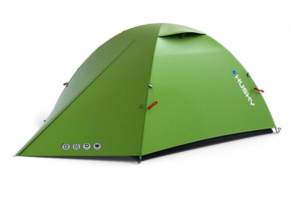 Husky SAWAJ 2 two-person trekking tent, 215 × 230 × 120 cm, 2.2 kg, green