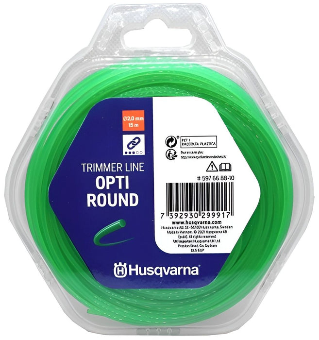 CORD FOR MOWING 2.0 MM X 15 M HUSQVARNA OPTI ROUND