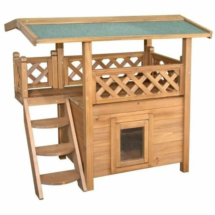 Hut Kerbl Brown Green 77 x 50 x 73 cm - Домашни Животни<<<Дом Градина<<<BigBuy&&&Къщички и легълца<<<Домашни