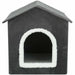 Hut Trixie Livia White Dark grey 38 × 41 × 44 cm - Домашни Животни<<<Дом Градина<<<BigBuy&&&Къщички и легълца<<<Домашни
