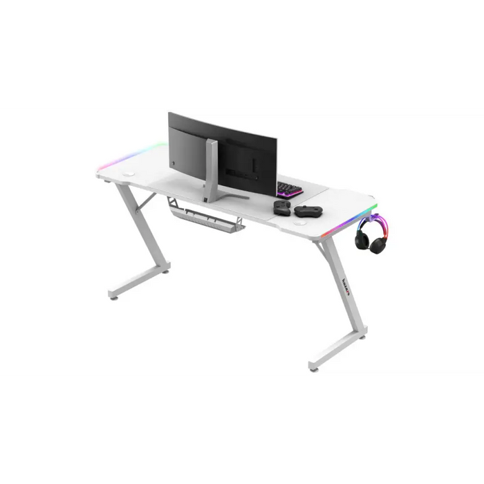 Huzaro Hero 3.3 White RGB - gaming table - Tables and desksGAM-STO<<<PC GamingGAM<<<ActionPL