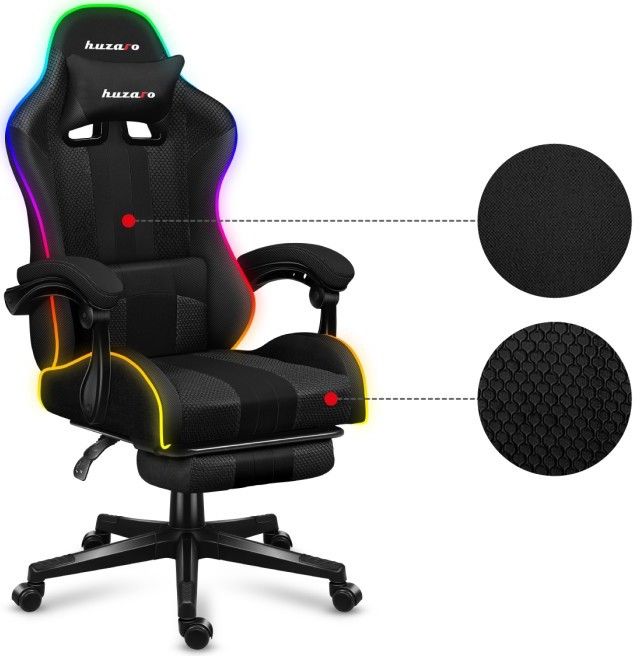 HUZARO FORCE 4.7 RGB MESH GAMING CHAIR