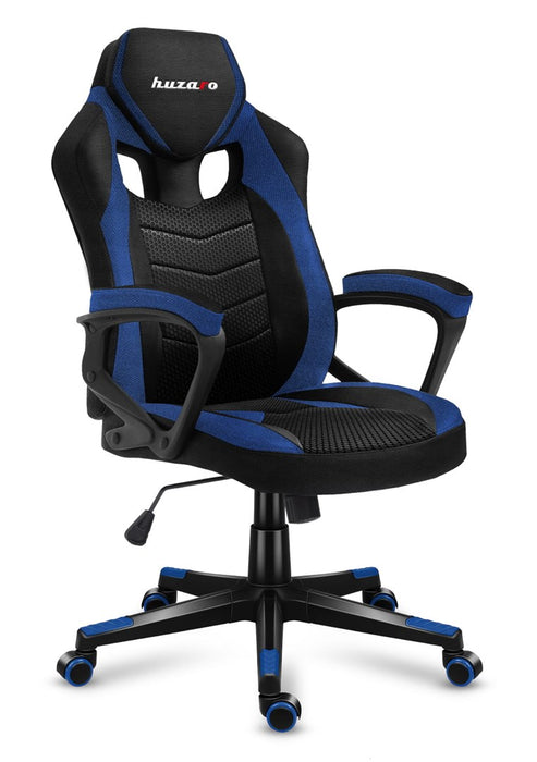Huzaro FORCE 2.5 BLUE MESH Gaming armchair Mesh seat Black, Blue