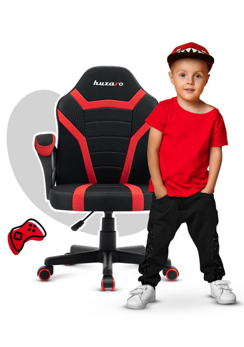 Gaming chair for children Huzaro Ranger 1.0 Red Mesh, black, red