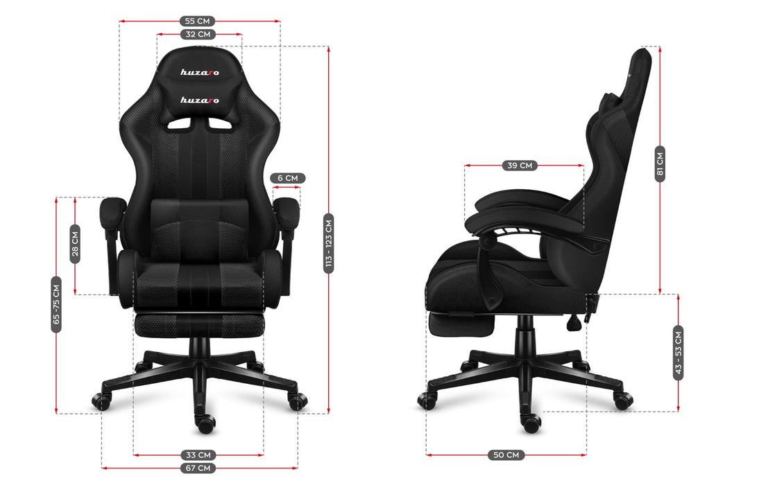 HUZARO FORCE 4.7 CARBON MESH GAMING CHAIR