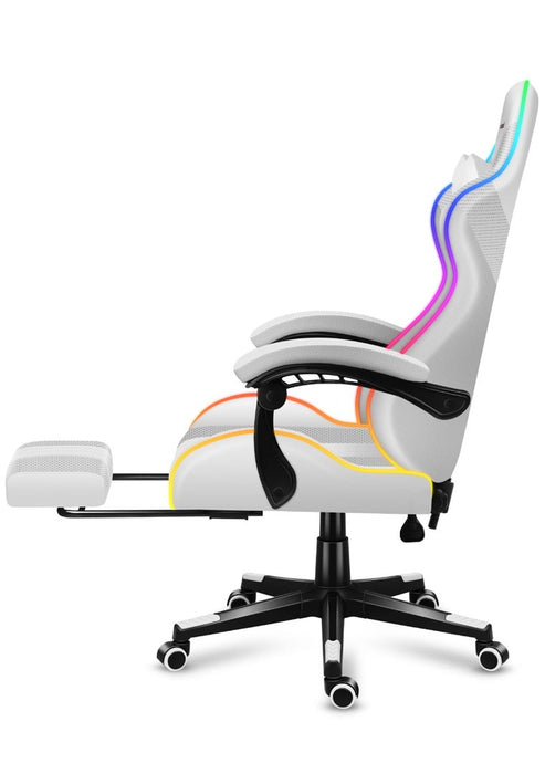 HUZARO FORCE 4.7 RGB White GAMING CHAIR