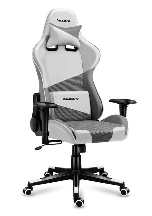 Huzaro Force 6.2 PC gaming chair Bucket (cradle) seat Grey, White
