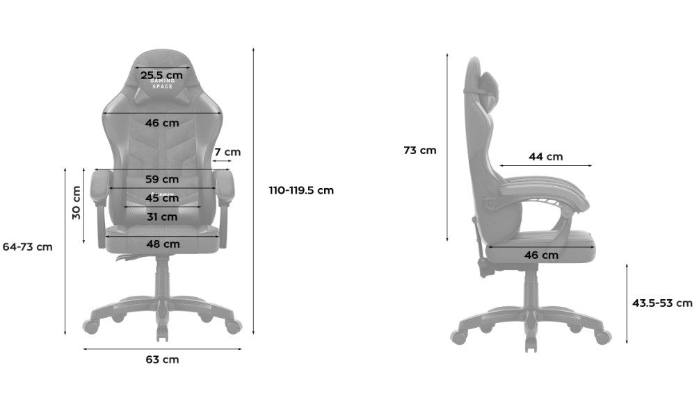 Huzaro Force 2.7 Black Carbon Gaming chair Blue