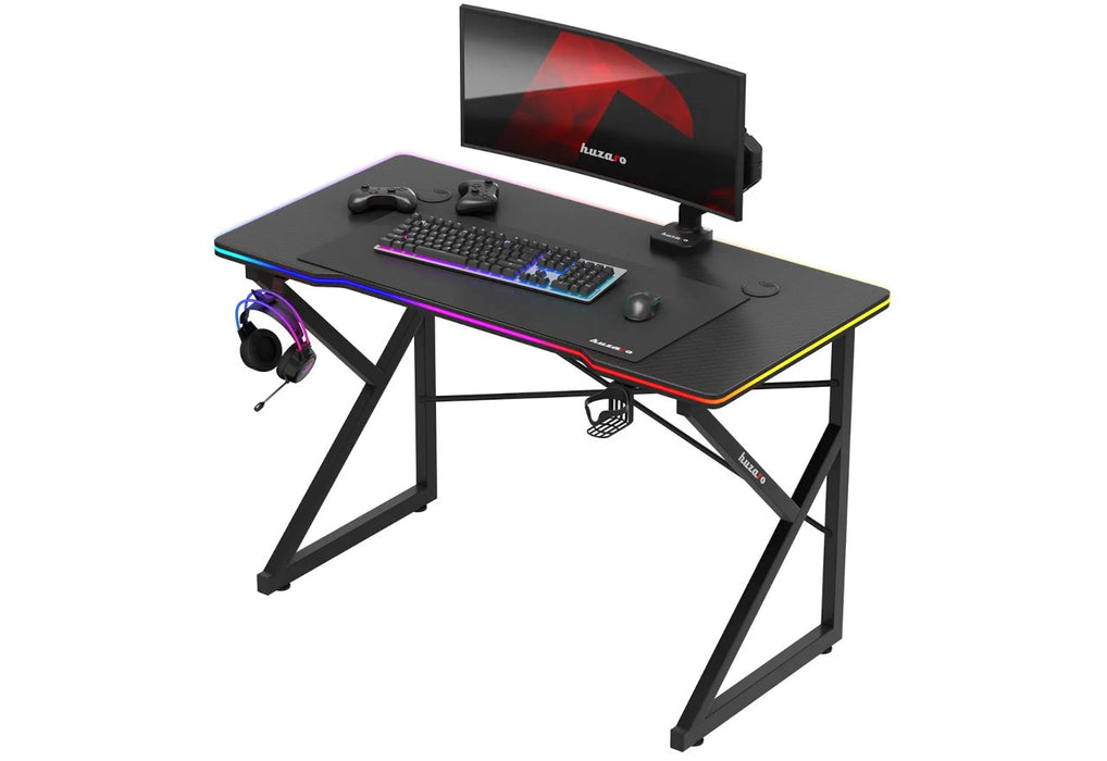 Huzaro Hero 1.7 RGB Black - gaming table