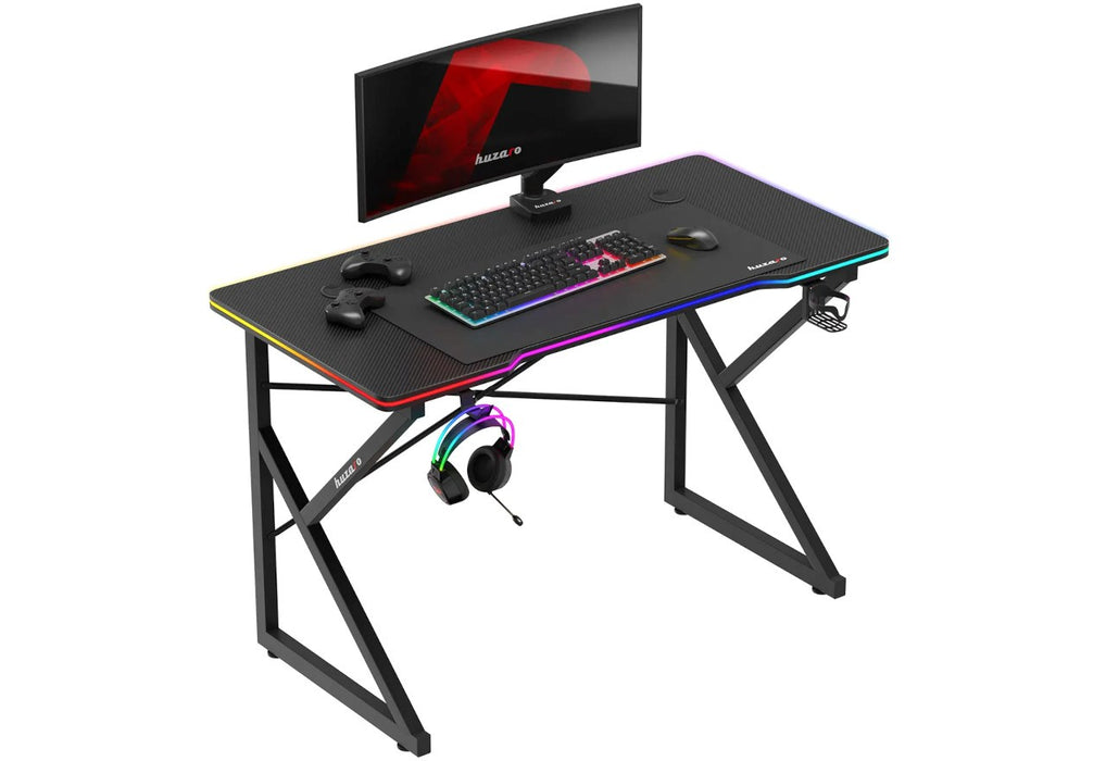 Huzaro Hero 1.7 RGB Black - gaming table