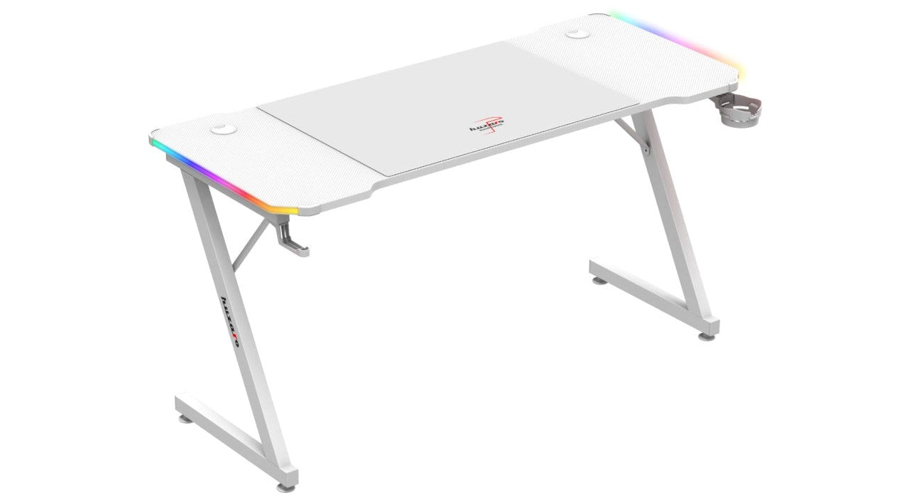 Huzaro Hero 3.3 White  RGB - gaming table