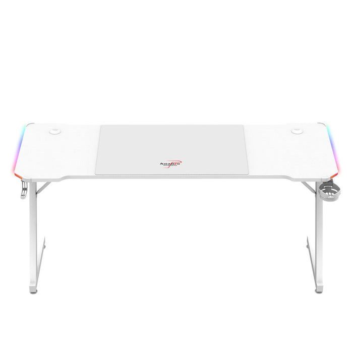 Huzaro Hero 4.8 White RGB - gaming desk