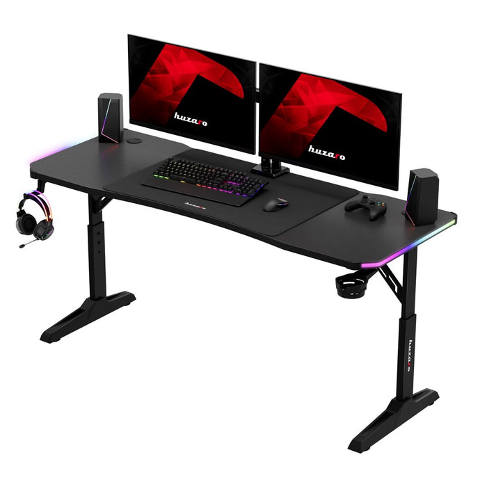 Huzaro Hero 4.6 RGB Black Gaming Desk
