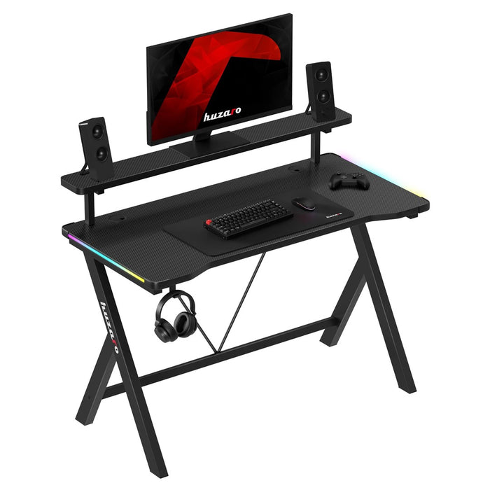 Huzaro Hero 1.9 RGB Gaming Desk Black