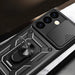 Hybrid Armor Camshield armored case for Samsung Galaxy S24+ with camera cover - black - Cell phone cases