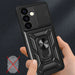 Hybrid Armor Camshield armored case for Samsung Galaxy S24+ with camera cover - black - Cell phone cases