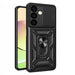 Hybrid Armor Camshield armored case for Samsung Galaxy S24 with camera cover - black - Cell phone cases