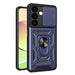 Hybrid Armor Camshield armored case for Samsung Galaxy S24 with camera cover - blue - Cell phone cases