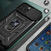 Hybrid Armor Camshield case for iPhone 14 Pro armored case with camera cover black - Cell phone cases