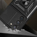 Hybrid Armor Camshield case for Samsung Galaxy S23 armored case with camera cover black - Cell phone cases
