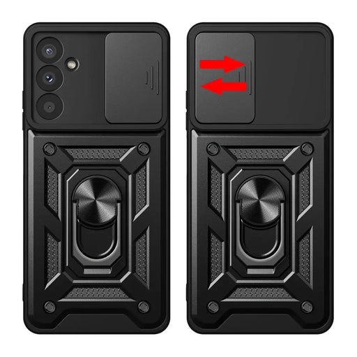 Hybrid Armor Camshield case for Samsung M14 with camera cover - black - Cell phone cases and covers<<<HurtelXML