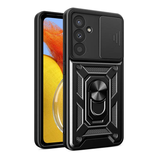 Hybrid Armor Camshield case for Samsung M14 with camera cover - black - Cell phone cases and covers<<<HurtelXML