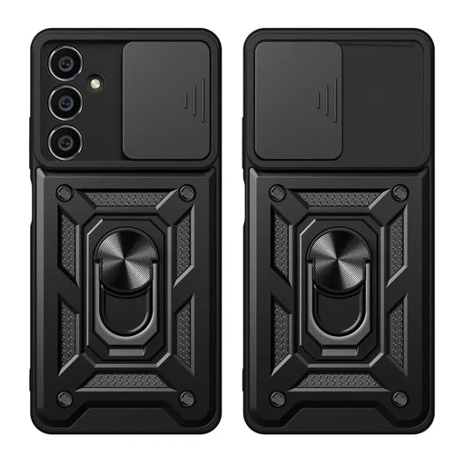 Hybrid Armor Camshield case for Samsung M54 with camera cover - black - Cell phone cases and covers<<<HurtelXML